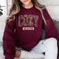 Cozy Season, Leopard Print, Halloween, Autumn, Fall Sweatshirt
