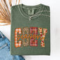 Cozy Season, Patterns, Fall Vibes, Retro Varsity, Autumn, Pumpkin, Comfort Colors T-Shirt