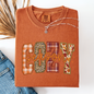 Cozy Season, Patterns, Fall Vibes, Retro Varsity, Autumn, Pumpkin, Comfort Colors T-Shirt