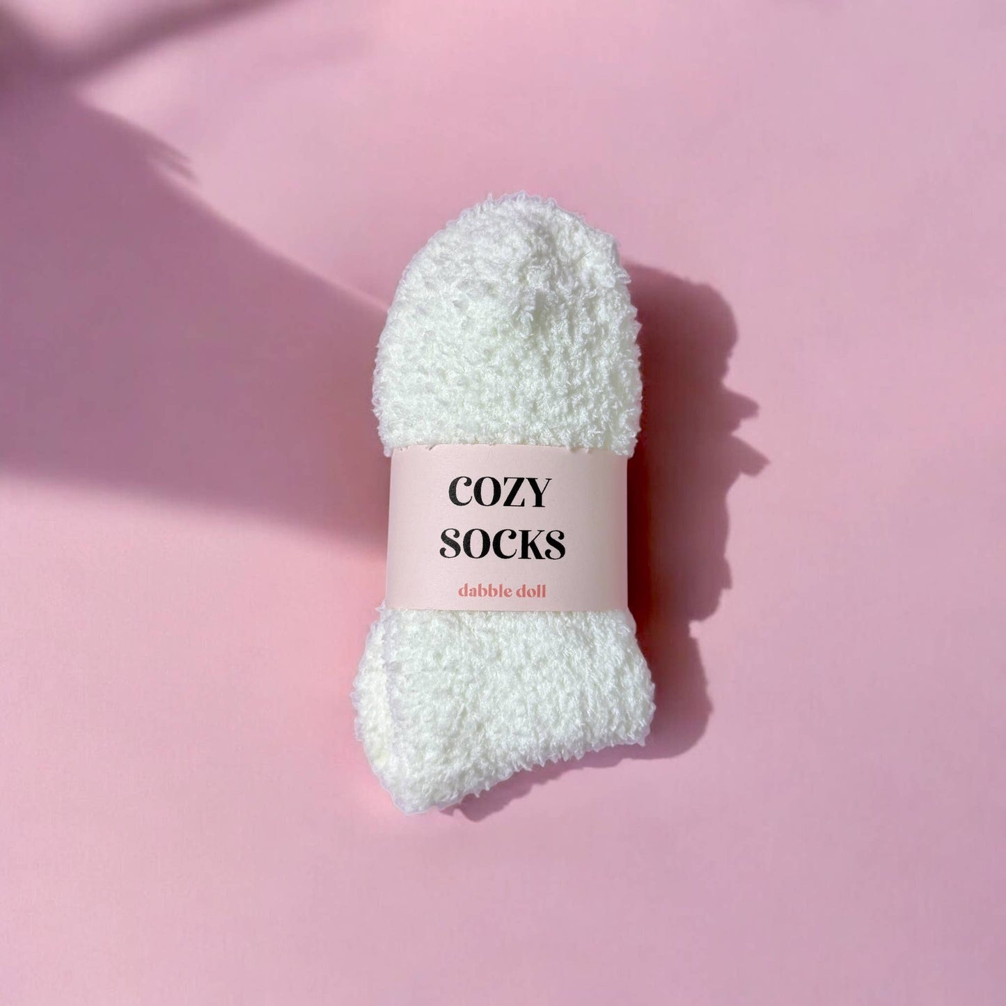 Fuzzy Ankle Socks – Ivory Cozy Cuties