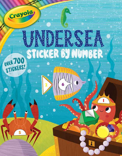 Crayola: Undersea Sticker by Number- Paperback Stickerbook