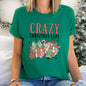 Crazy Christmas Lady, Retro, Santa Super Soft Tees