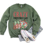 Crazy Christmas Lady Retro Sweatshirt