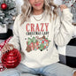 Crazy Christmas Lady Retro Sweatshirt