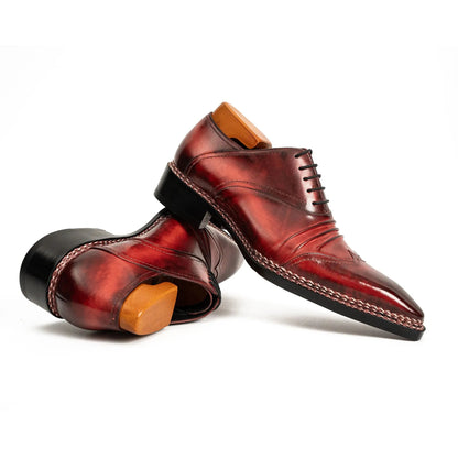 Crimson Norwegian Stitch Oxford