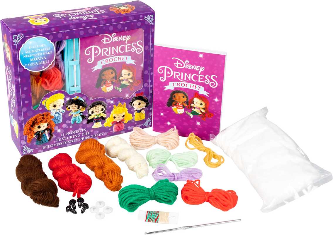 Disney Princess Crochet Book & Materials- Box Kit