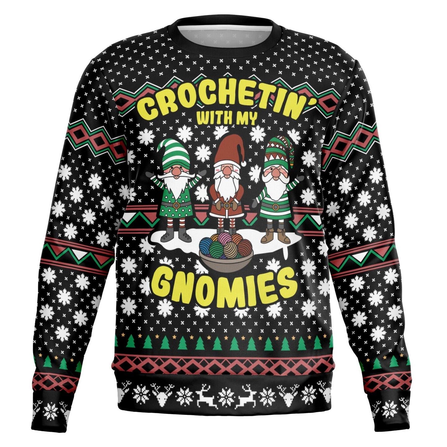 Crochetin' with my Gnomies Christmas Sweatshirt