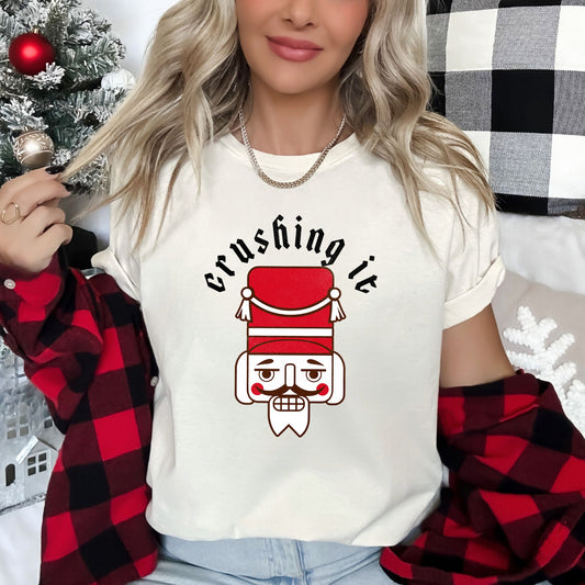 Crushing It, Nutcracker, Retro, Christmas Super Soft Tees