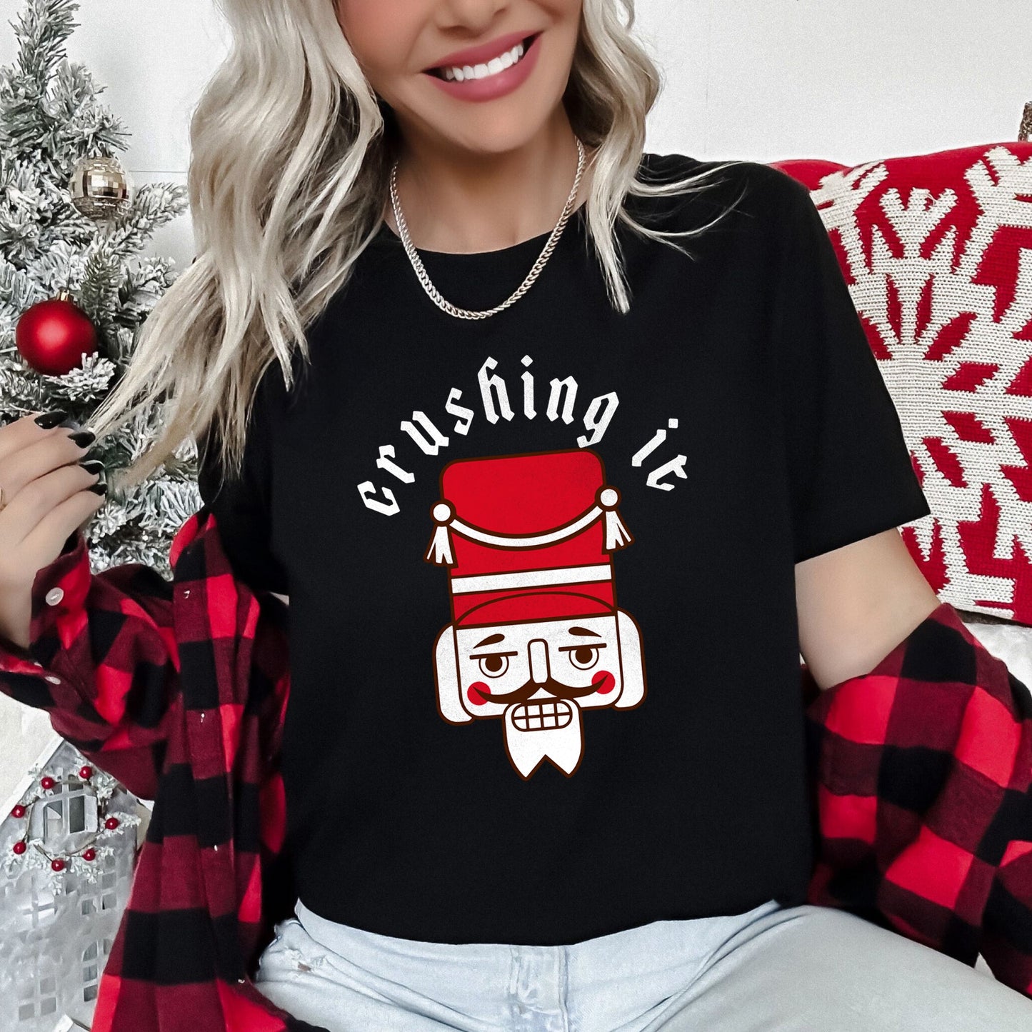 Crushing It, Nutcracker, Retro, Christmas Super Soft Tees