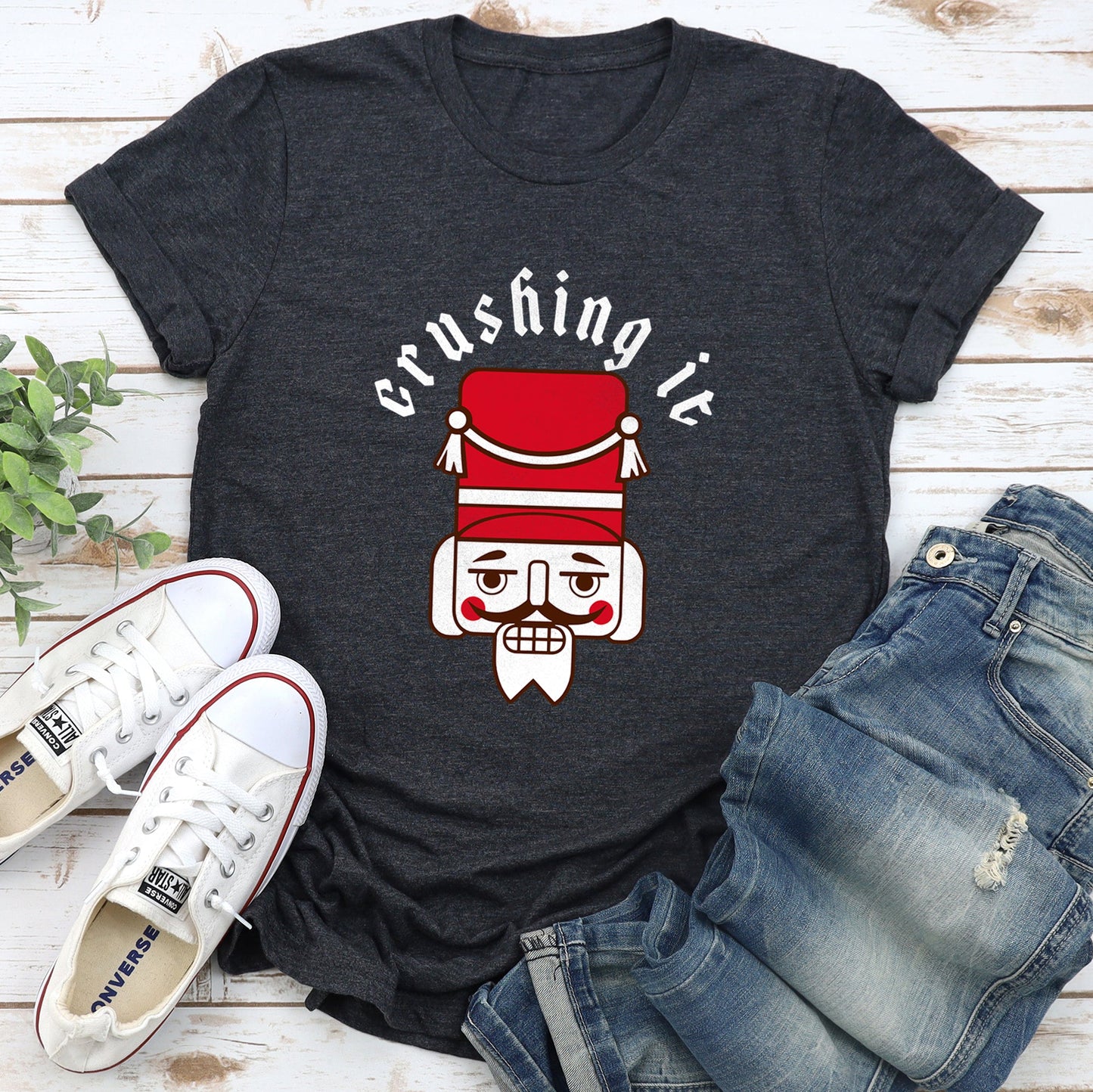 Crushing It, Nutcracker, Retro, Christmas Super Soft Tees