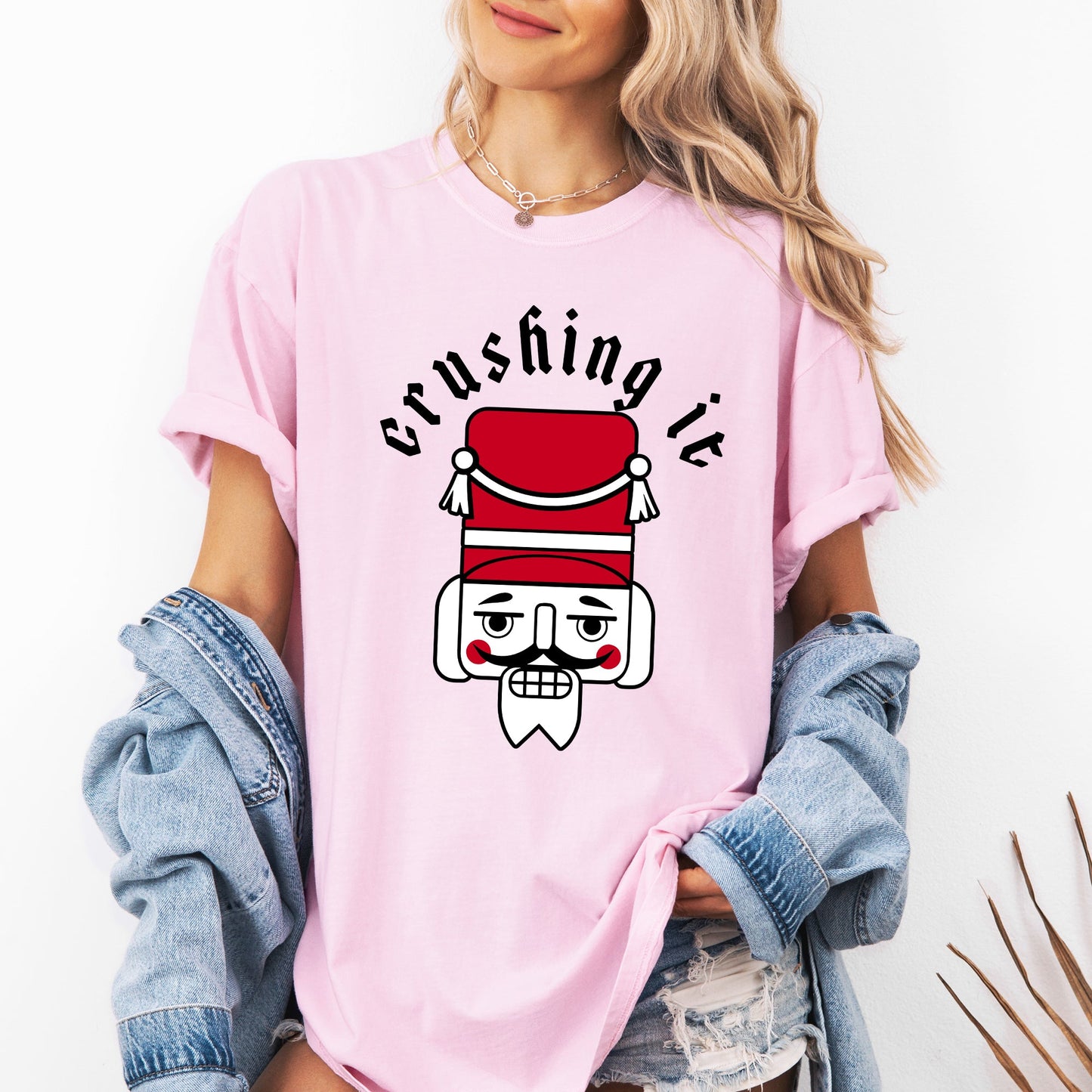 Crushing It, Retro Nutcracker, Christmas, Ballet, Winter, Santa, Xmas Tshirt Comfort Colors T-Shirt