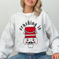 Crushing It, Retro Nutcracker, Christmas, Ballet, Winter, Santa, Xmas Sweatshirt