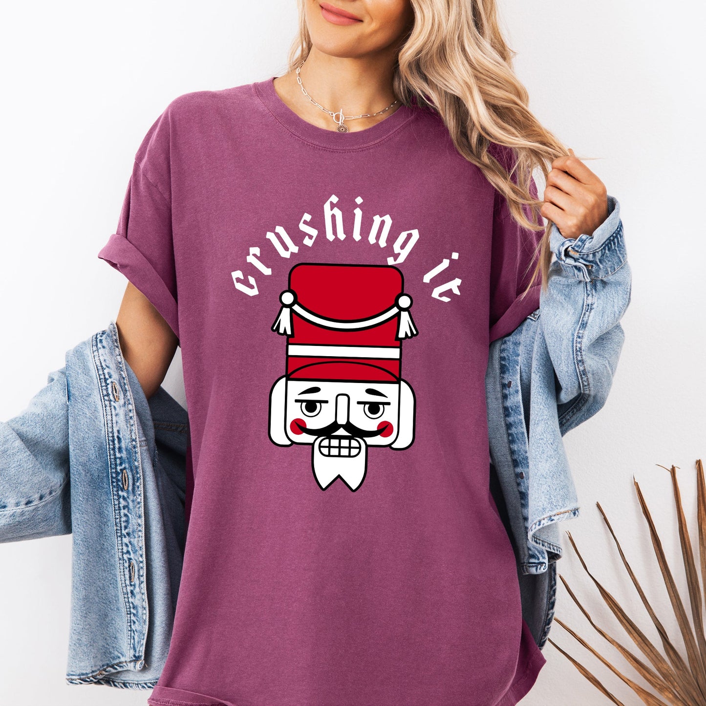 Crushing It, Retro Nutcracker, Christmas, Ballet, Winter, Santa, Xmas Tshirt Comfort Colors T-Shirt