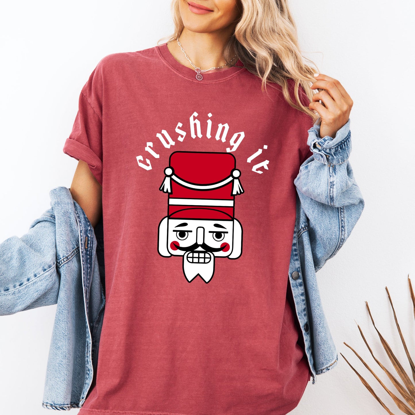 Crushing It, Retro Nutcracker, Christmas, Ballet, Winter, Santa, Xmas Tshirt Comfort Colors T-Shirt