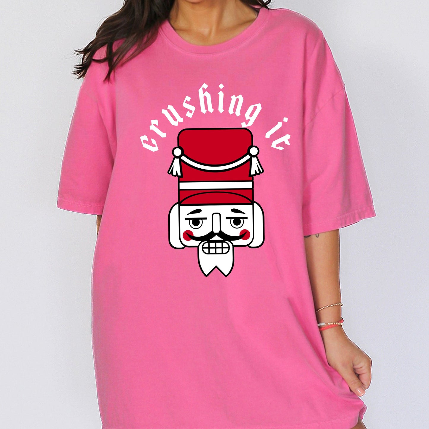 Crushing It, Retro Nutcracker, Christmas, Ballet, Winter, Santa, Xmas Tshirt Comfort Colors T-Shirt