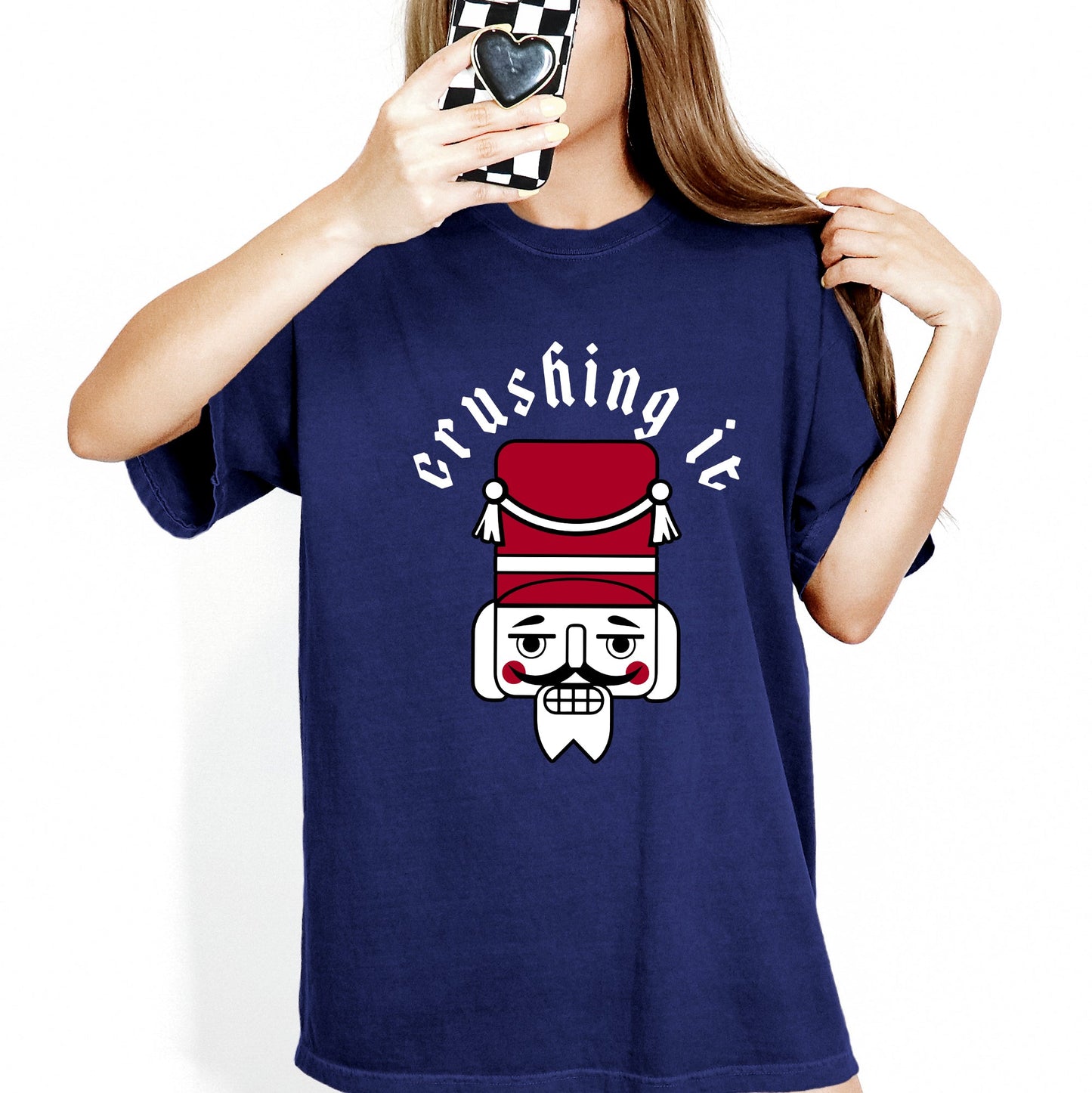 Crushing It, Retro Nutcracker, Christmas, Ballet, Winter, Santa, Xmas Tshirt Comfort Colors T-Shirt