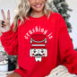 Crushing It, Retro Nutcracker, Christmas, Ballet, Winter, Santa, Xmas Sweatshirt