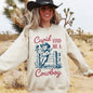 Cupid Find Me A Cowboy, Western, Love, Heart, Valentine's Day Sweatshirt