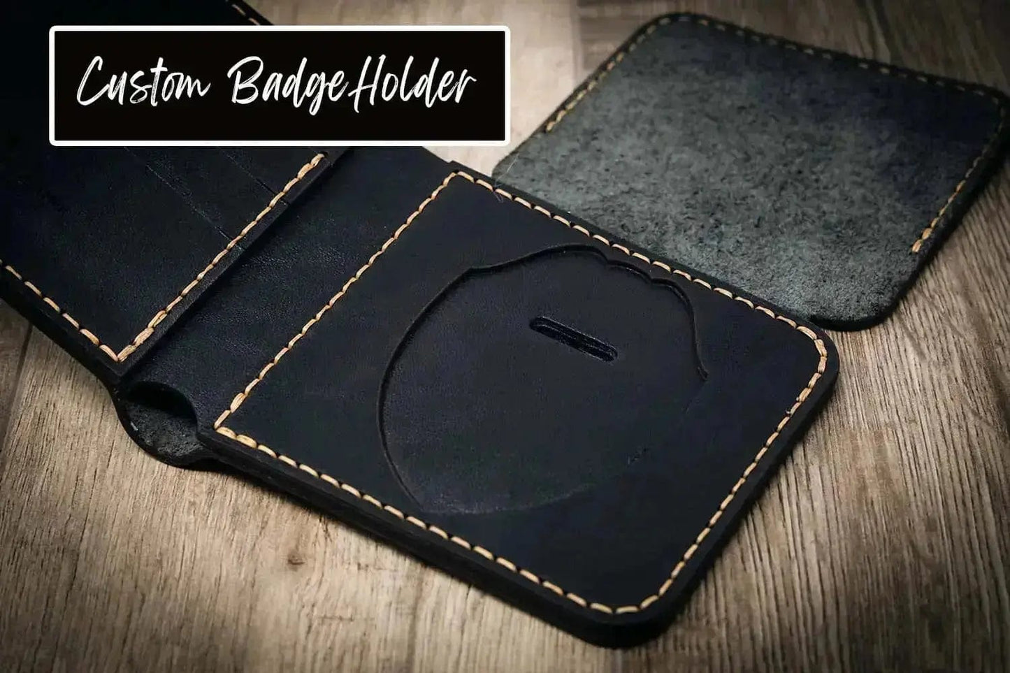 Badge Clutch Wallet - Saddle Tan
