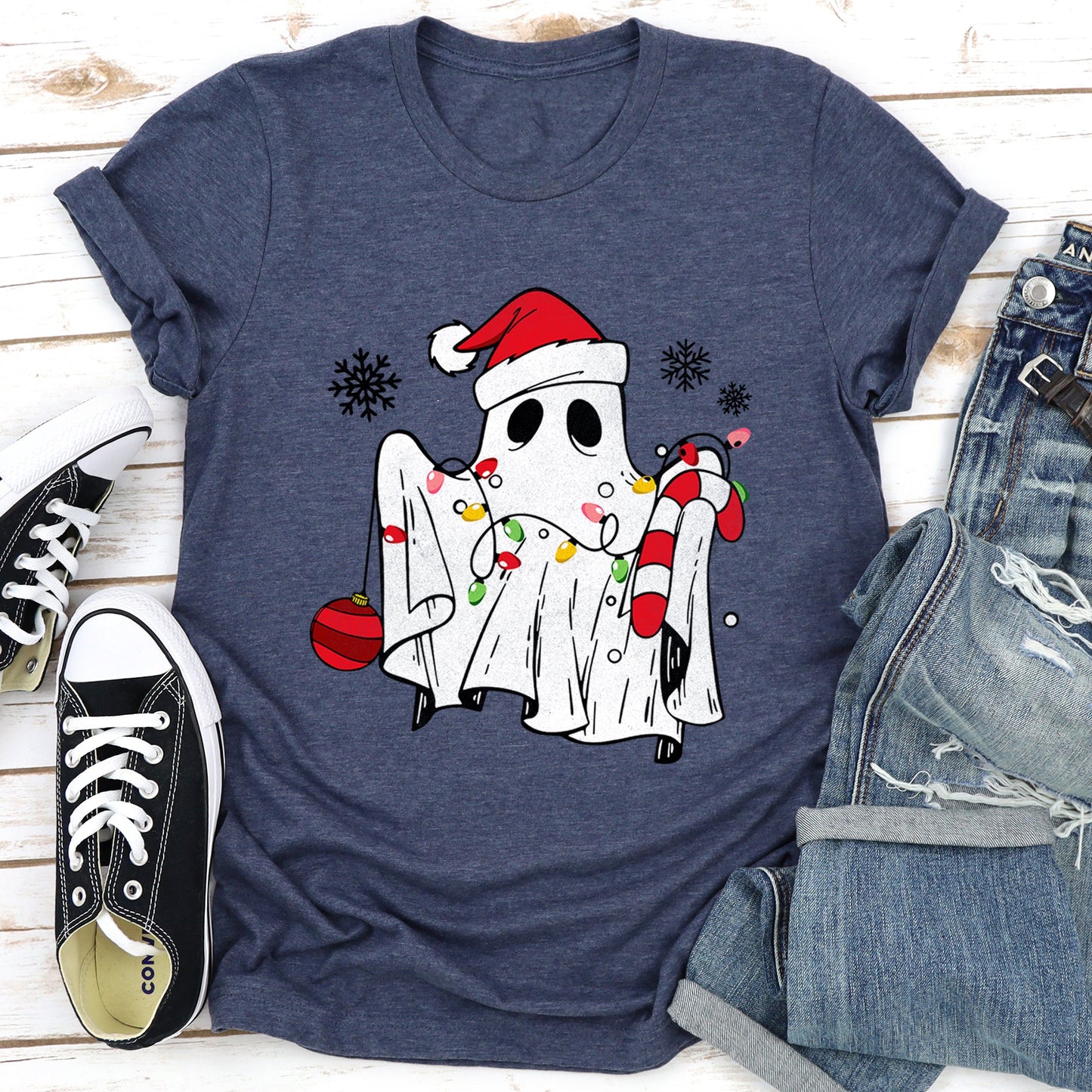 Cute-Ghost-Christmas Super Soft Tshirt