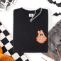 Cute Coquette, Faux Lace Ghost, Halloween, Pocket, Comfort Colors T-Shirt