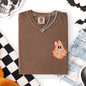 Cute Coquette, Faux Lace Ghost, Halloween, Pocket, Comfort Colors T-Shirt