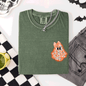 Cute Coquette, Faux Lace Ghost, Halloween, Pocket, Comfort Colors T-Shirt