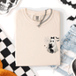 Cute Ghost, Black Cat, Halloween, Coquette, Pocket, Comfort Colors T-Shirt