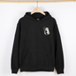Cute Ghost, Black Cat, Halloween, Coquette, Pocket Hoodie, Hooded Sweatshirt