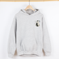 Cute Ghost, Black Cat, Halloween, Coquette, Pocket Hoodie, Hooded Sweatshirt