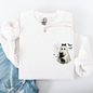 Cute Ghost, Black Cat, Halloween, Coquette, Pocket Sweatshirt