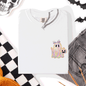 Cute Ghost, Coquette, Ribbon, Faux Glitter, Halloween, Pocket, Comfort Colors T-Shirt