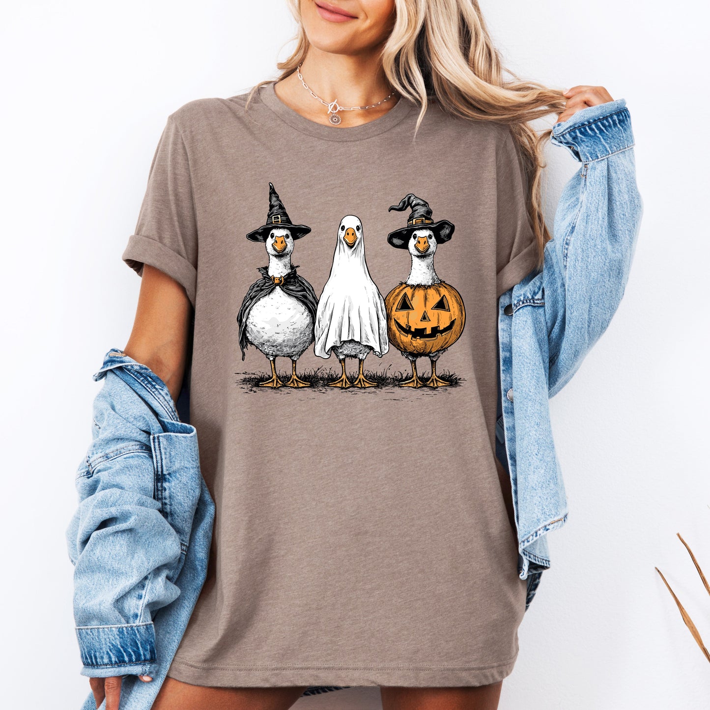 Cute Halloween Geese, Funny, Cute, Tshirt