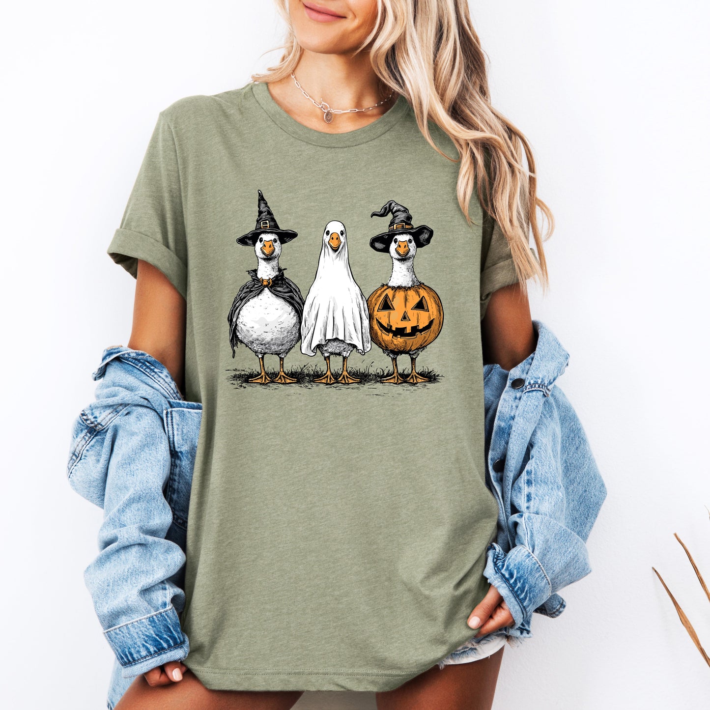 Cute Halloween Geese, Funny, Cute, Tshirt