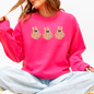 Cute Halloween Ghosts, Pattern, Coquette Sweatshirt
