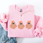 Cute Halloween Ghosts, Pattern, Coquette Sweatshirt