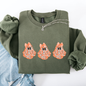 Cute Halloween Ghosts, Pattern, Coquette Sweatshirt