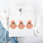 Cute Halloween Ghosts, Pattern, Coquette Sweatshirt