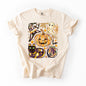 Cute Halloween Painted, Pumpkin, Black Cat, Ghost, Witch, Comfort Colors T-Shirt