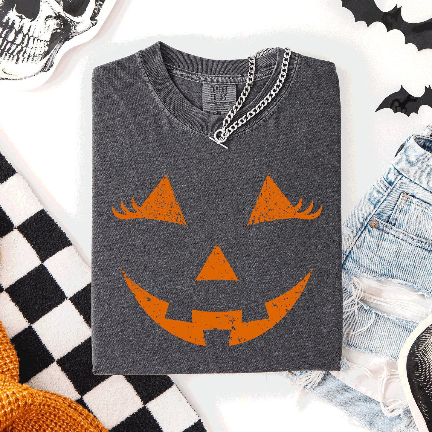 Jack o Lantern, Cute, Halloween, Comfort Colors T-Shirt