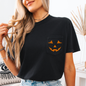 Cute Jack o Lantern, Halloween, Pocket, Comfort Colors Pocket T-Shirt