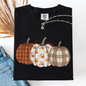 Cute Patterned Pumpkins, Halloween, Autumn, Fall, Plaid, Comfort Colors T-Shirt