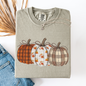 Cute Patterned Pumpkins, Halloween, Autumn, Fall, Plaid, Comfort Colors T-Shirt