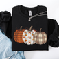 Cute Patterned Pumpkins, Halloween, Autumn, Fall, Plaid, Halloween Sweatshirt