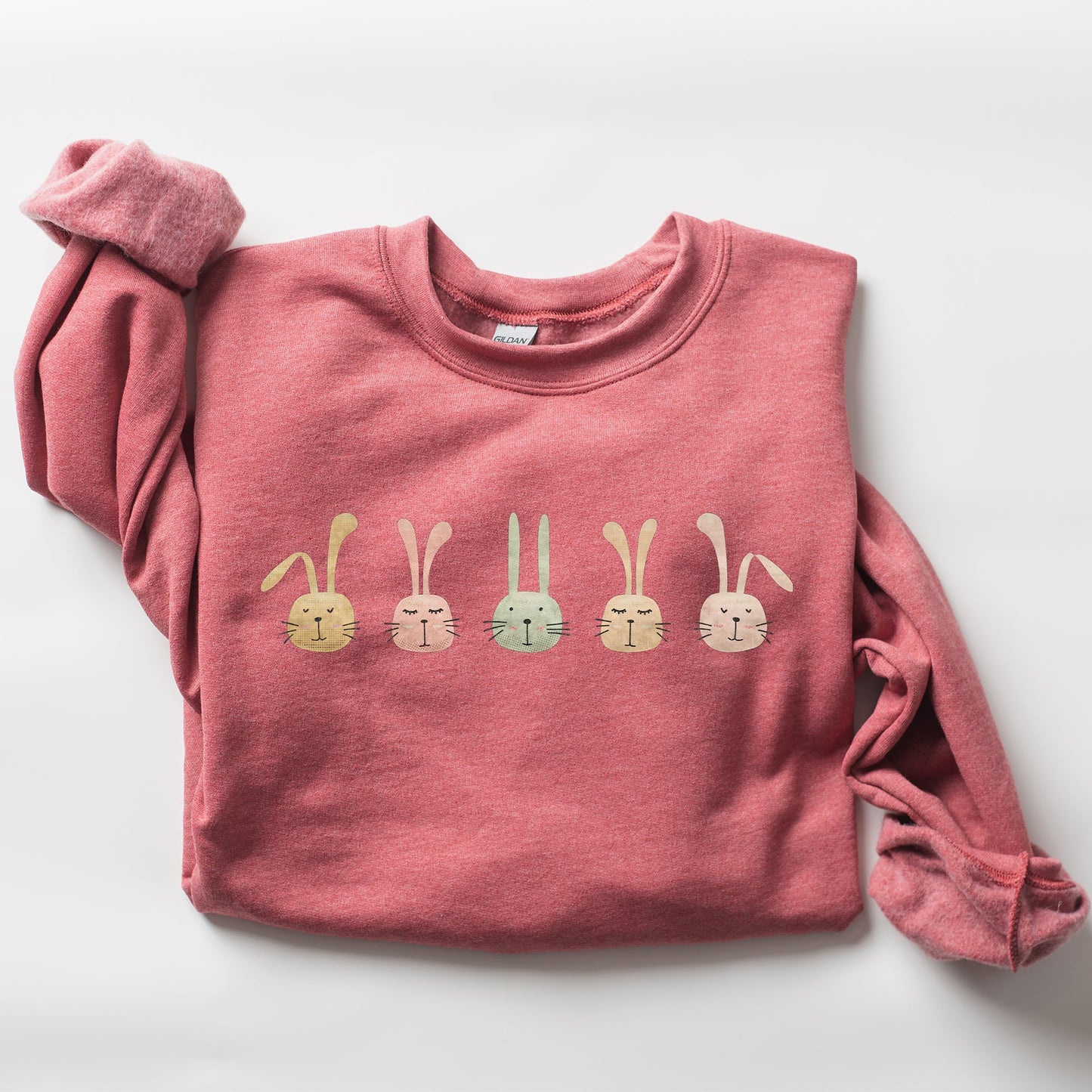 Cute Rabbits In A Row, Easter Bunny Sweatshirt