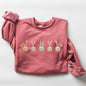 Cute Rabbits In A Row, Easter Bunny Sweatshirt