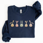 Cute Rabbits In A Row, Easter Bunny Sweatshirt