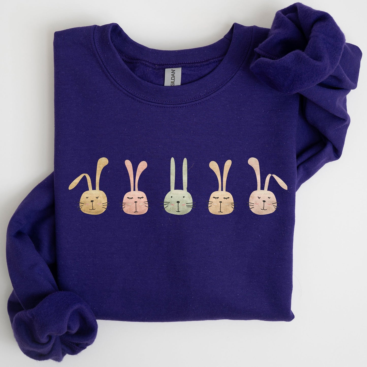Cute Rabbits In A Row, Easter Bunny Sweatshirt