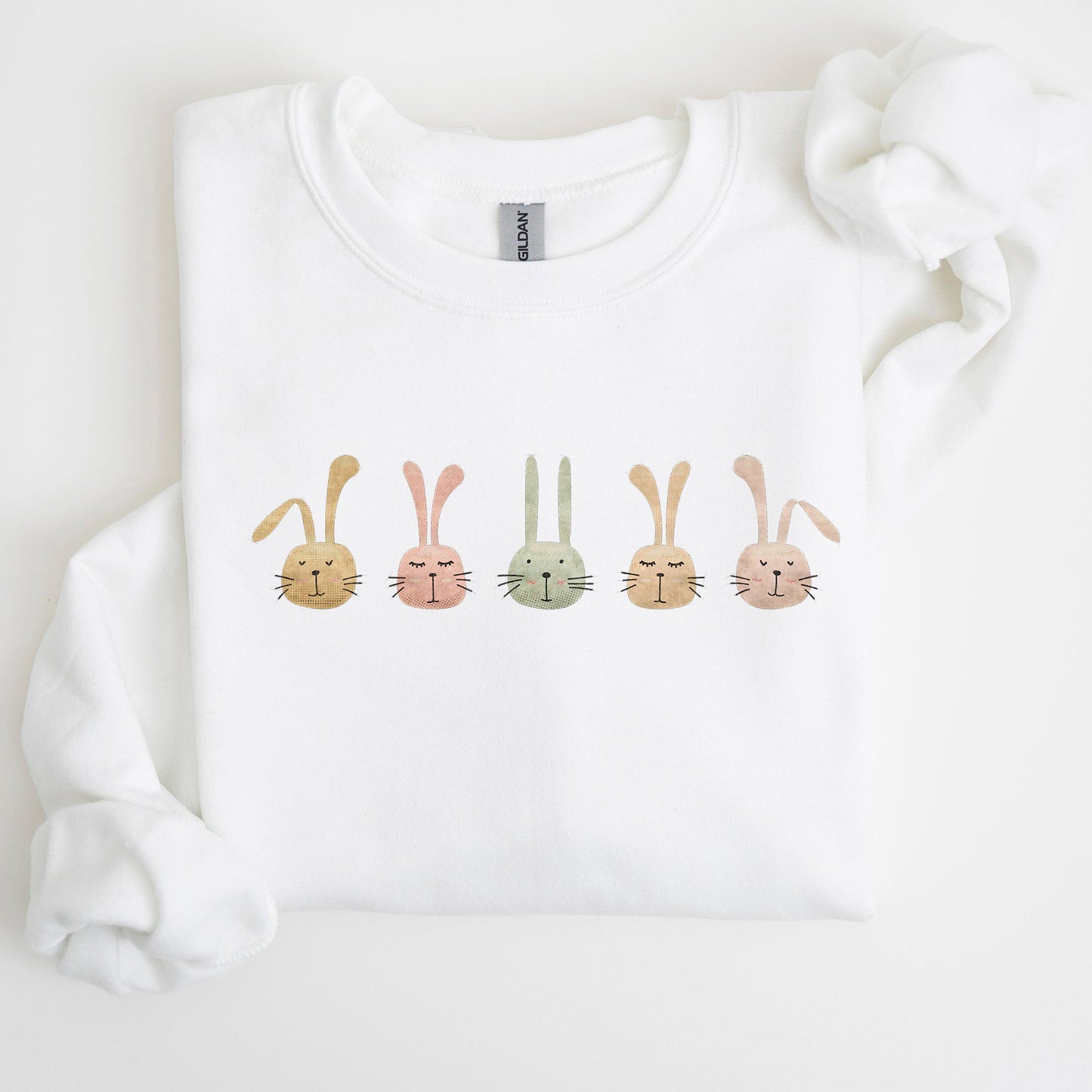 Cute Rabbits In A Row, Easter Bunny Sweatshirt