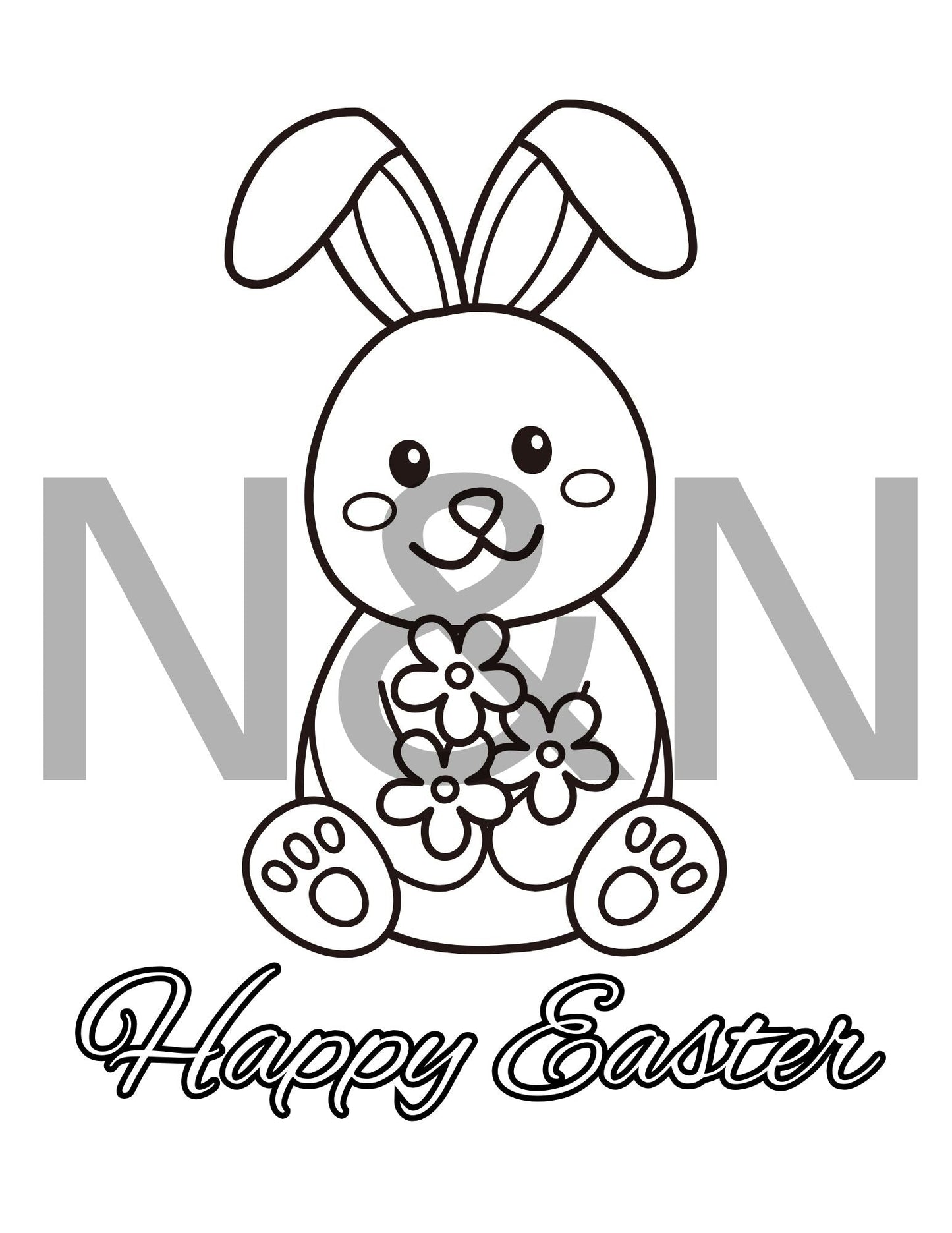 Easter Coloring Pages Printable Bundle - 10 Fun Easter Activity Sheets for Kids, Easter Basket Filler, Instant Digital Download